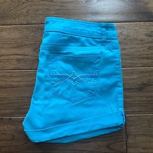 South Pole Cyan Blue Jean Shorts